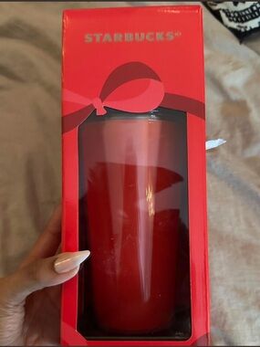 Starbucks Red Gloss Holiday Tumbler